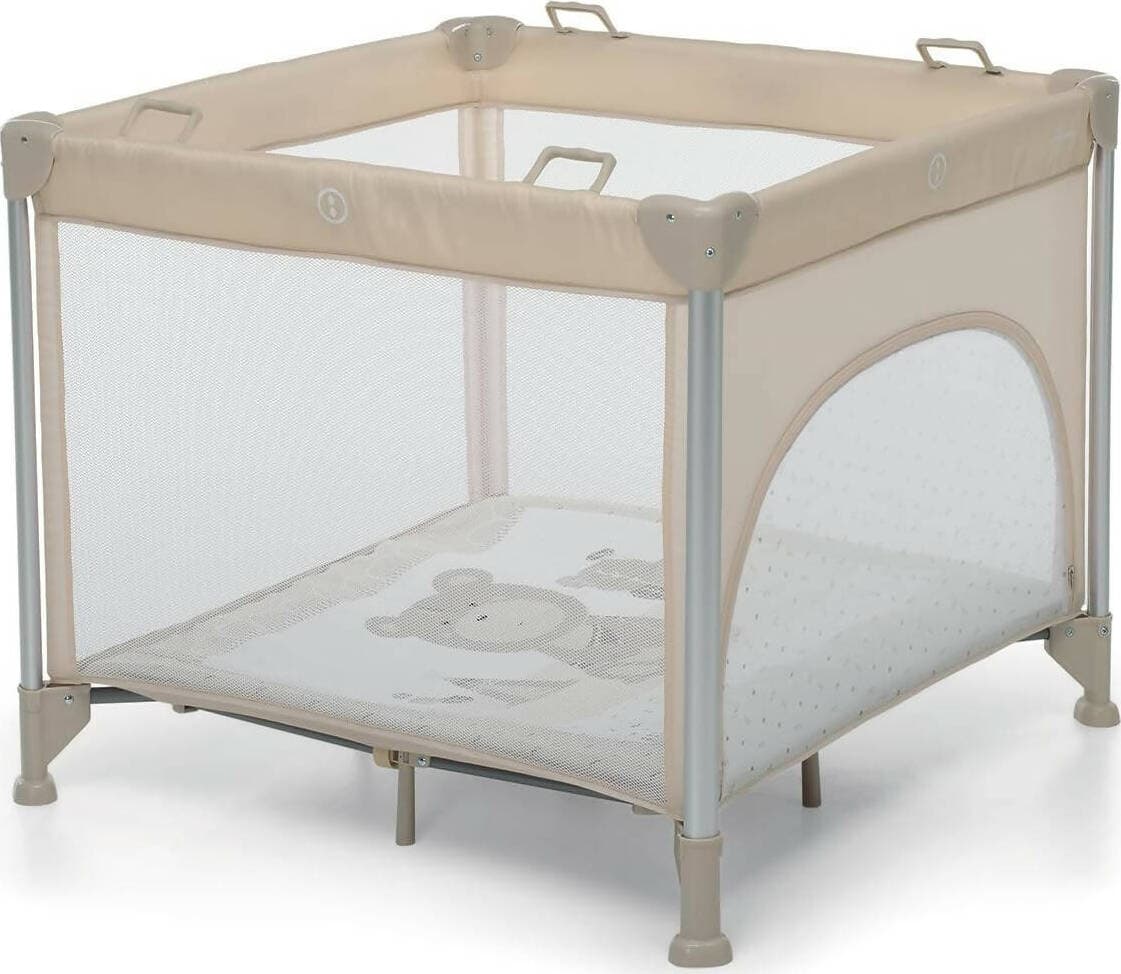 FOPPAPEDRETTI-Lettino-Da-Campeggio-Quadrato-Jubox-+-Tappeto-Gioco-Trainer-Palestrina-con-Peluche-Incluso-38-Cm-con-Borsa-Trasporto-Inclusa-Letto-Portatile-Per-Bambini-disponibile-in-vari-colori-Dolcestella-Augh
