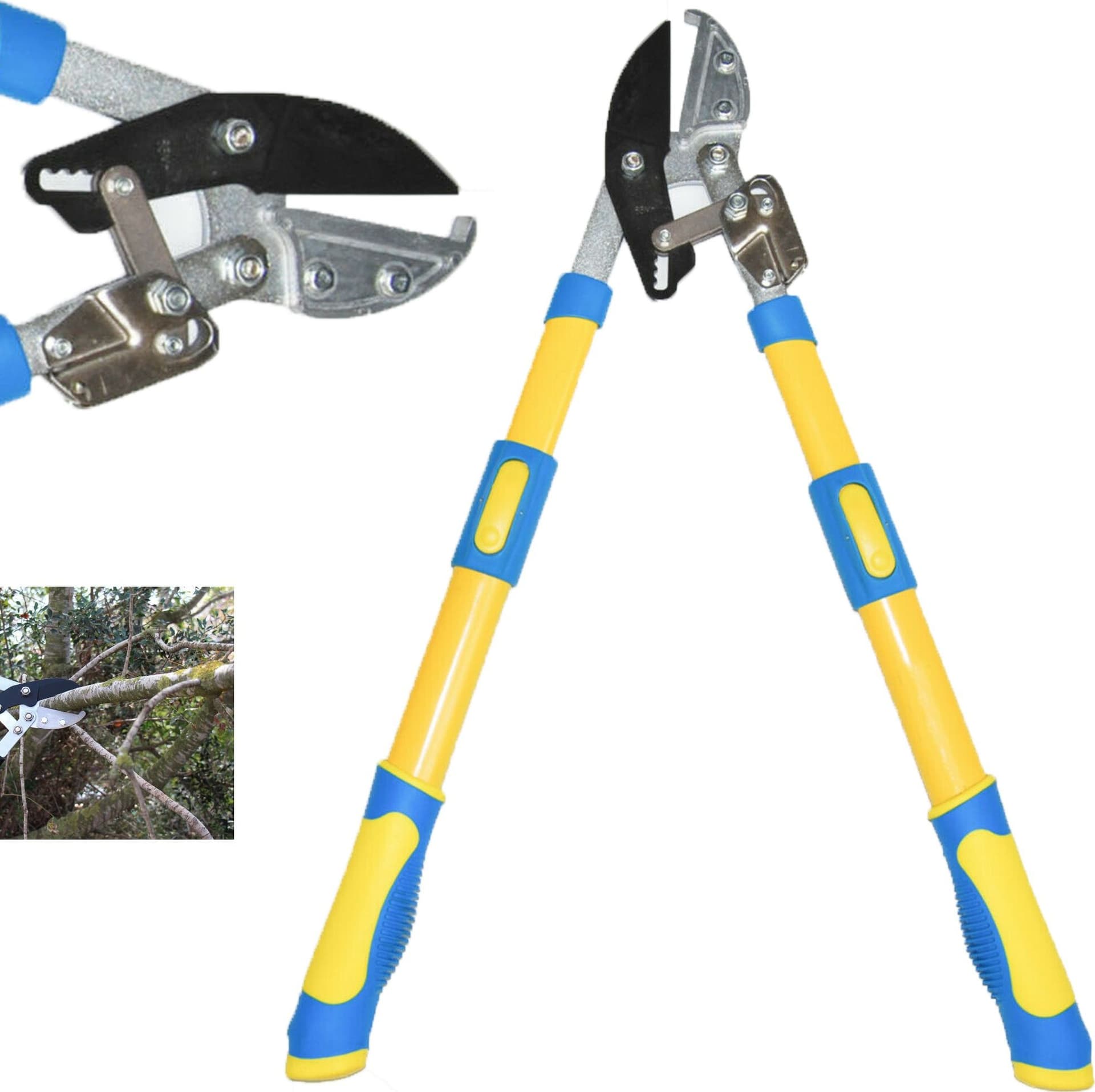 Forbici Troncarami Da Giardino 98 Cm Grande Apertura Con Manici Allungabili Fai da te/Utensili elettrici e a mano/Attrezzi da giardinaggio/Forbici e cesoie per potatura Trade Shop italia - Napoli, Commerciovirtuoso.it