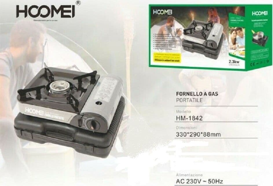 Fornello-A-Gas-Da-Campeggio-Giardino-Cucina-Fornellino-Portatile-Con-Regolatore