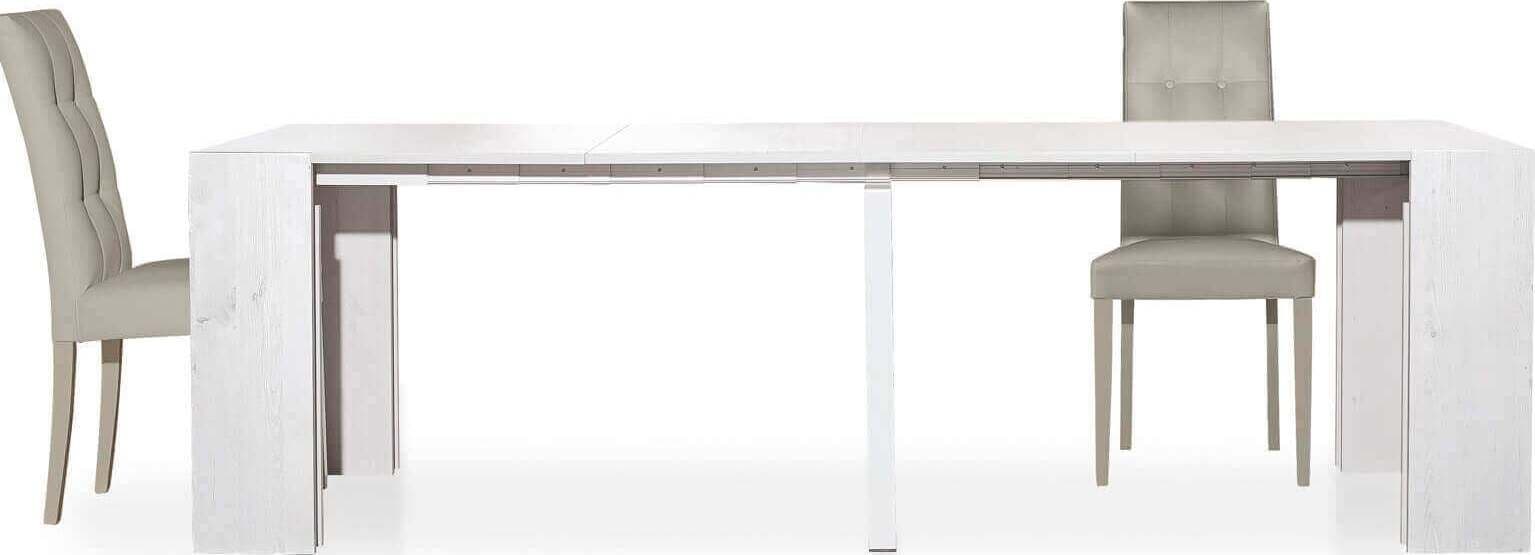 FRANKLYN---tavolo-allungabile-a-consolle-90x45/95/145/195/245/295-Bianco-Milani-Home