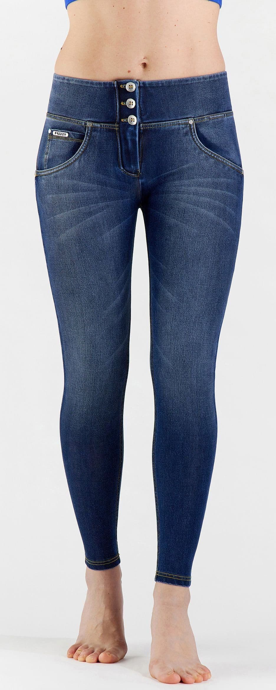 FREDDY-Pantaloni-Blu-da-donna
