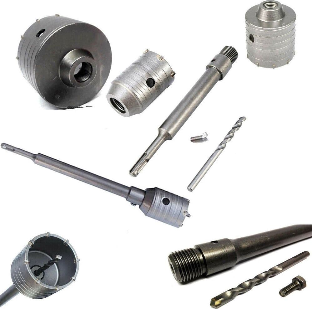 Fresa Carotatrice A Tazza Per Muro Da 30mm A 130mm + Asta Da 35 Cm Sds Plus Casa, arredamento e bricolage > Bricolage e fai da te > Elettroutensili > Punte per Trapano Trade Shop italia - Napoli, Commerciovirtuoso.it