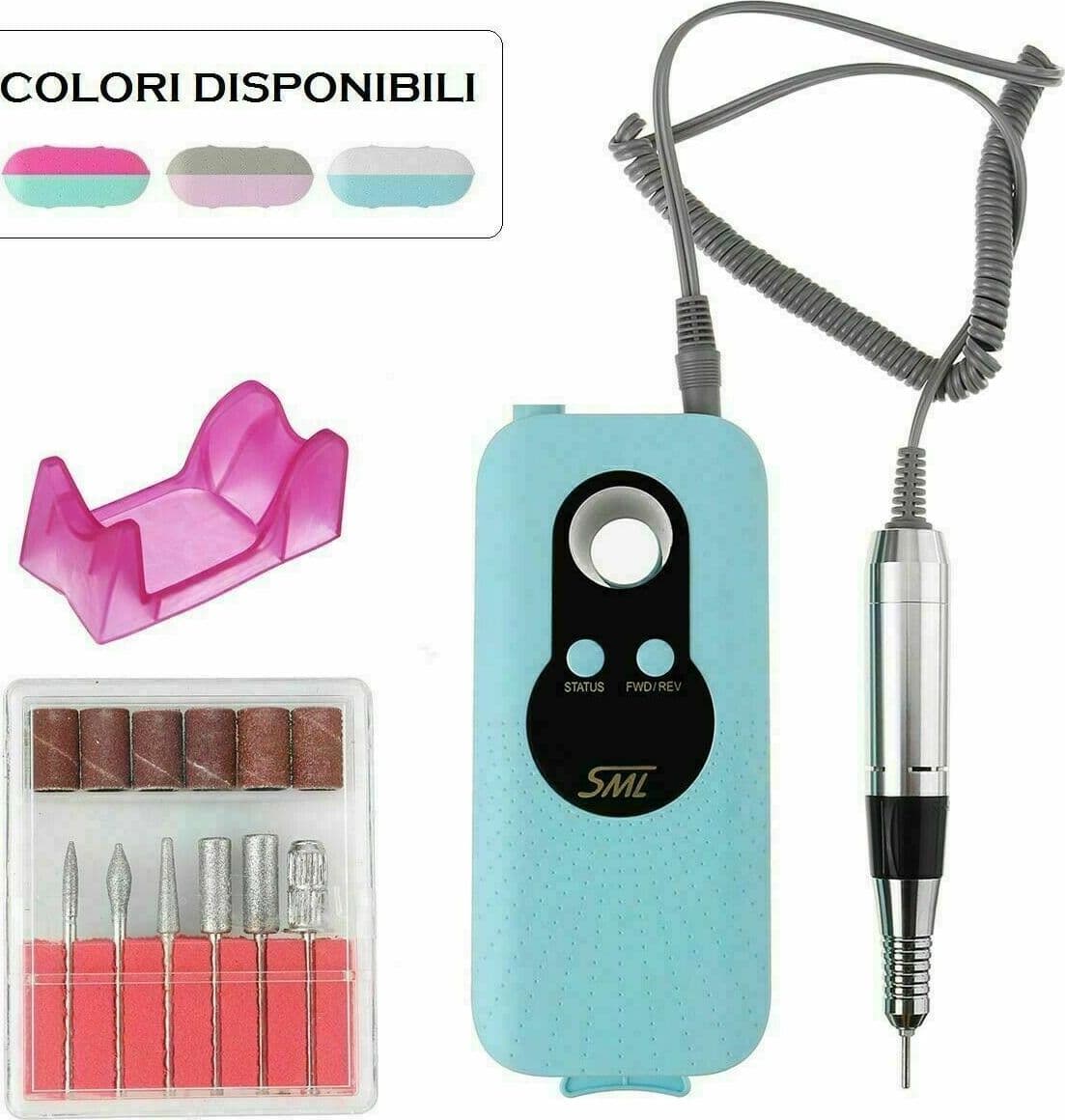 FRESA Elettrica PORTATILE Per Manicure e Pedicure Trapano UNGHIE NAIL ART SML M6 Bellezza/Manicure e pedicure/Strumenti e accessori/Frese per unghie Zencoccostore - Formia, Commerciovirtuoso.it