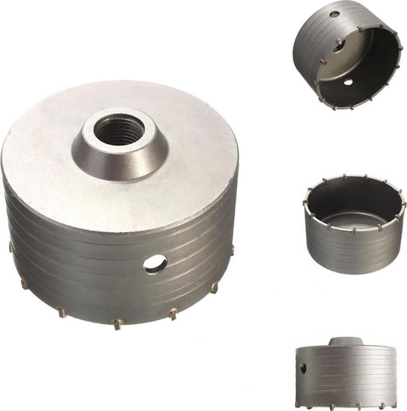 Fresa-Per-Muro-Cemento-Carotatrice-Tazza-150-Mm-Asta-Barra-Sds-Plus-60-Cm-Punta-Trapano-Tools