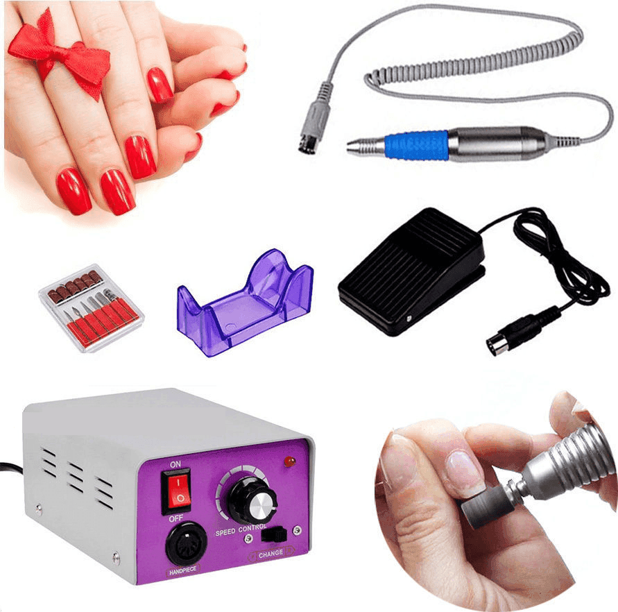 FRESA RICOSTRUZIONE UNGHIE MANICURE PEDICURE NAIL ART MM-25000 GIRI GEL