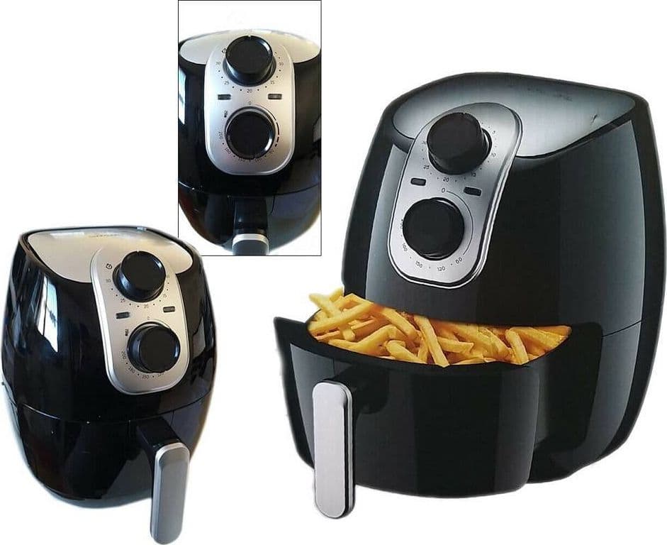 Friggitrice Aria Calda Elettrica Senza Olio Cottura Sana Grill 4lt 1500 Watt