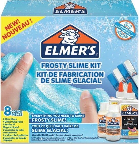 Frosty Slime Kit - Elmer's Cancelleria e prodotti per ufficio/Archivio ufficio e accessori per scrivania/Nastri colle elastici e graffette/Adesivi e colle/Adesivi spray Eurocartuccia - Pavullo, Commerciovirtuoso.it