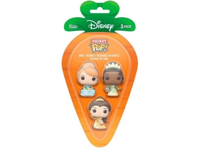 FUNKO-CARROT-POCKET-POP!-DISNEY---CINDERELLA,-BELLA-AND-TIANA