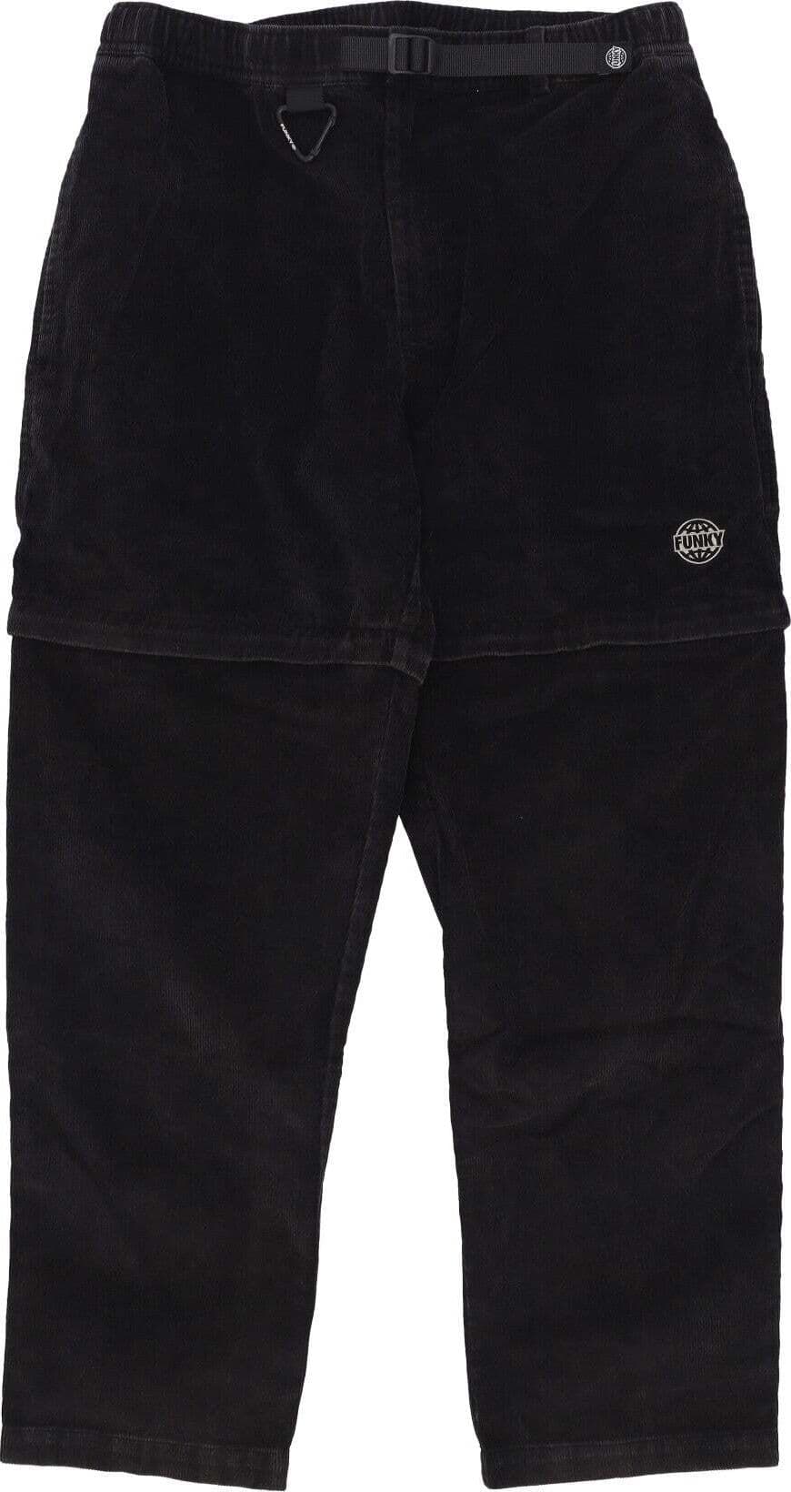 FUNKY-Pantalone-Lungo-Uomo-Round-Corduroy-Trousers-Washed-Black-da-uomo