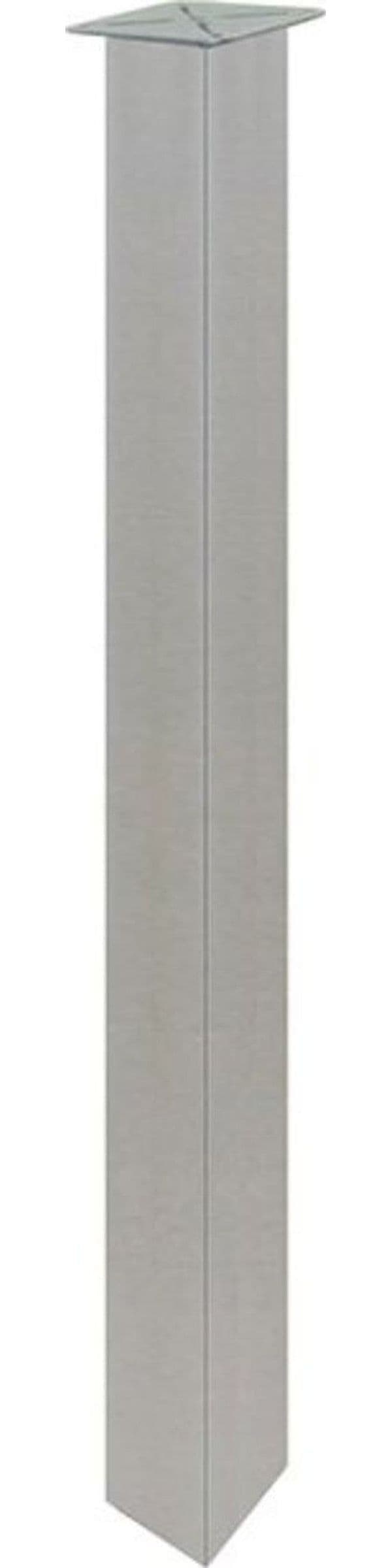 GAMBA-QUADRA-CON-PIASTRA-FISSA-L50X50MM-H710-GRIGIA