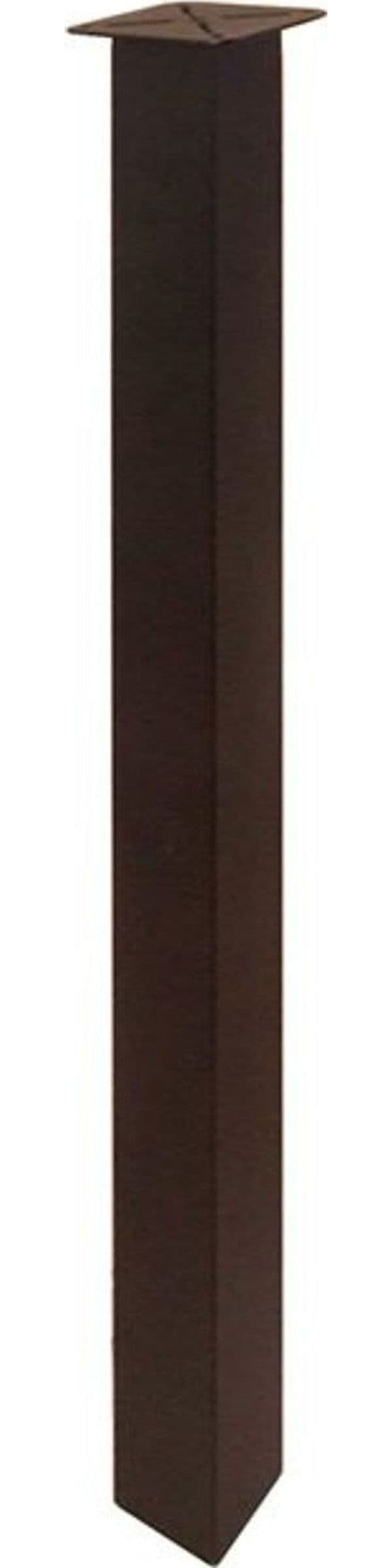 GAMBA-QUADRA-CON-PIASTRA-FISSA-L50X50MM-H710-NERA