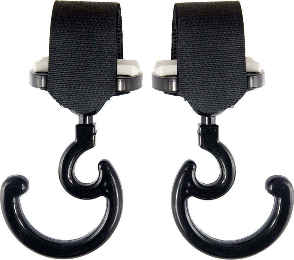 Ganci Universali Stroller Magic Hook Solid Nero 10X6X3 Cm Cambrass