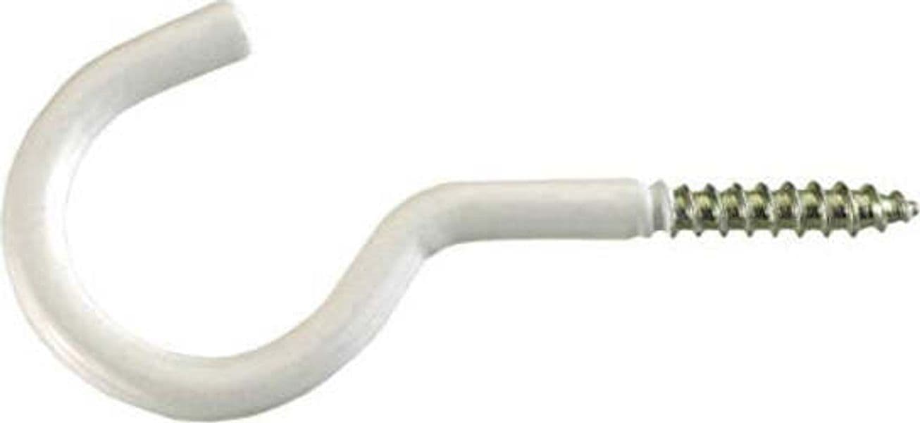 GANCIO-BIANCO-CON-VITE-PER-LEGNO,-PLASTIFICATO-5,2x80mm-CONF.-2-PZ