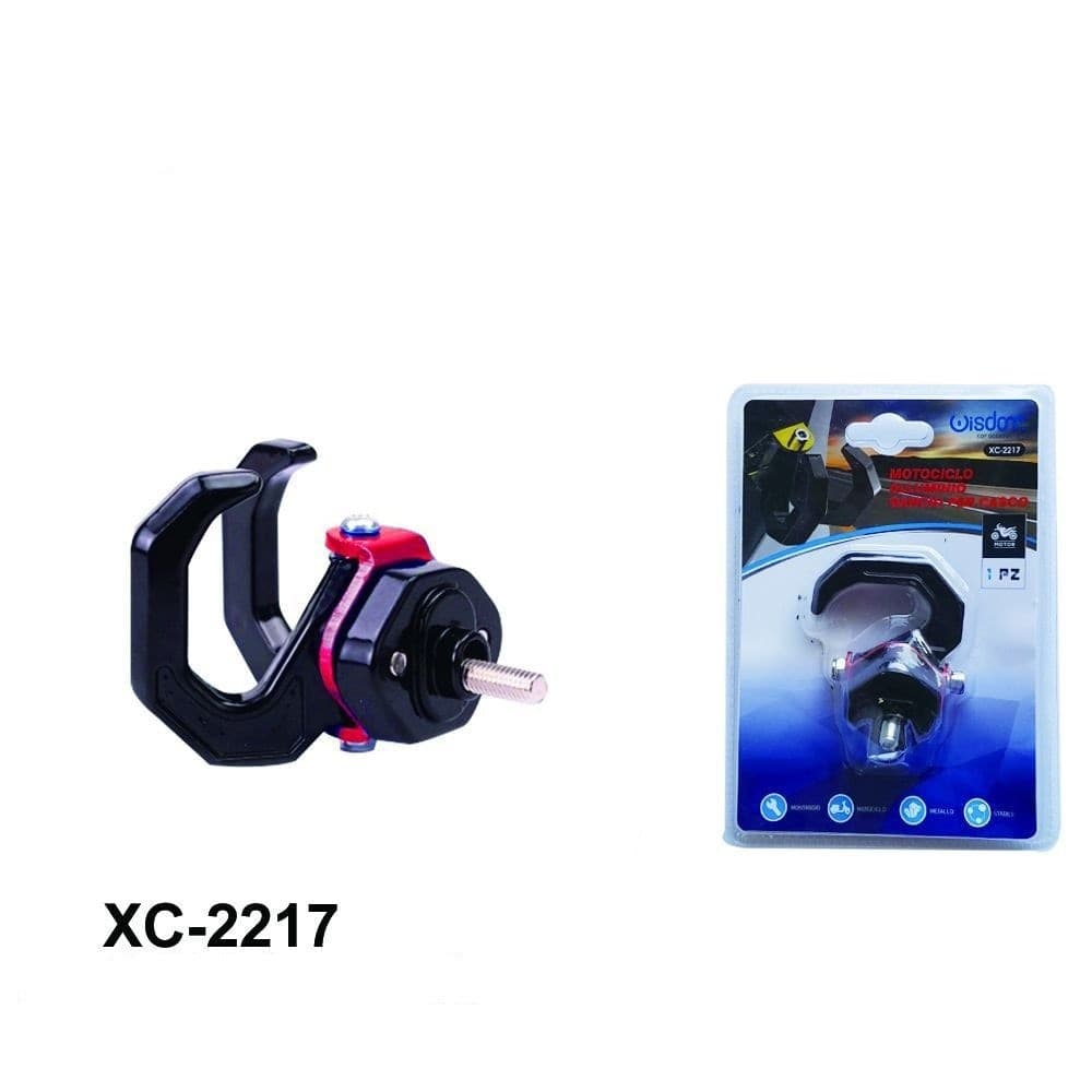 Gancio Universale Per Casco Da Moto In Alluminio Doppio Gancio Con Vite Xc-2217 Auto e Moto > Moto Trade Shop italia - Napoli, Commerciovirtuoso.it