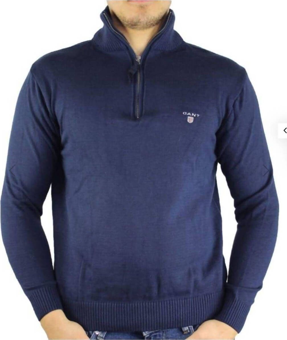 Gant Maglione Uomo Collo alto Zip Natural Cotton Regular Fit Tinta Unita Logo Maniche Lunghe Pullover Moda/Uomo/Abbigliamento/Maglioni e cardigan/Maglioni Euforia - Bronte, Commerciovirtuoso.it