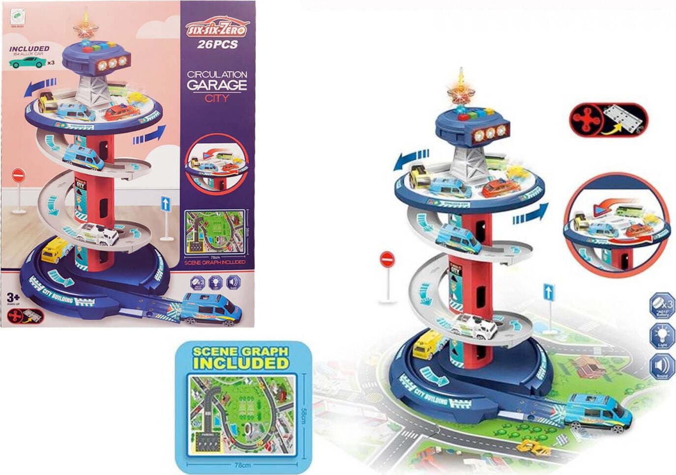 Garage-Torre-di-Controllo-Luci-e-Suoni-Kidz-Corner