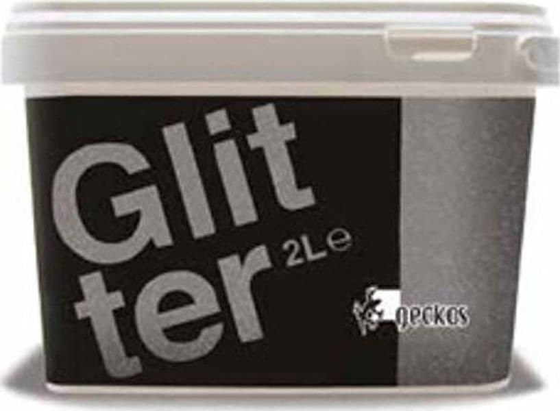 GECKOS--GLITTER-IDROPITTURA-DECORATIVA-EFFETTO-LUCCICANTE-BASE-ARGENTO-2-LT-GRIGIO-DORATO-N-5