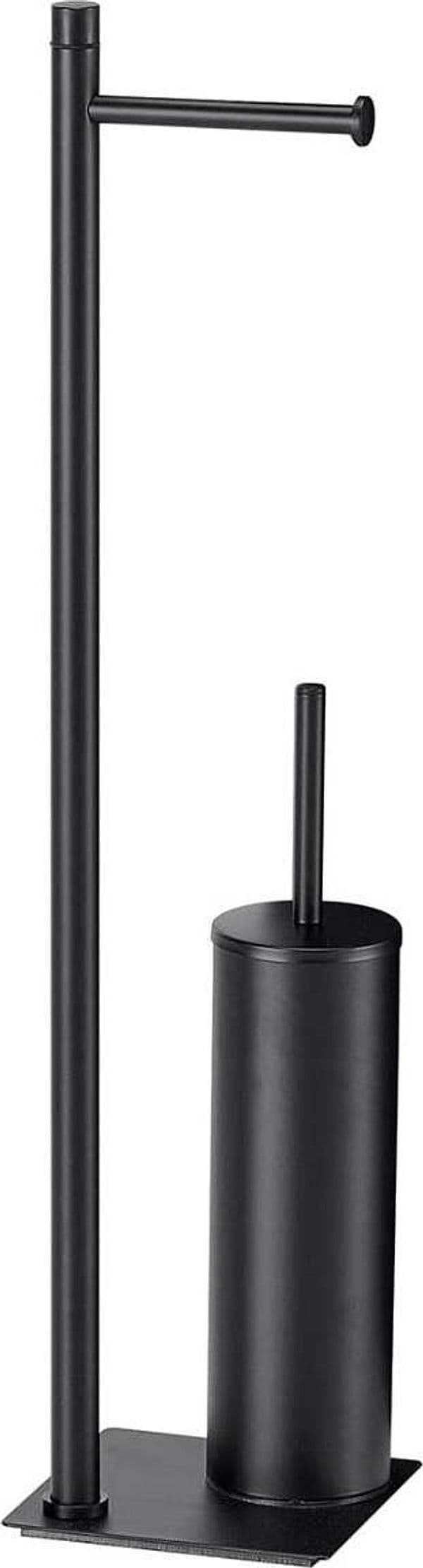 GEDY---COLONNINA-PORTA-ROTOLO-E-SCOPINO-MODELLO-G-TRILLY-COLORE-NERO