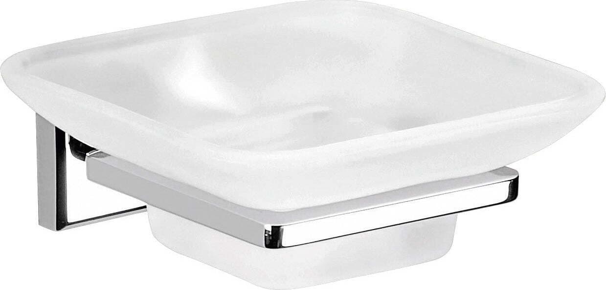 Gedy Portasapone in Acciaio E Vetro Serie Colorado Piattino Portasapone Da Bagno Da Parete Casa e cucina/Bagno/Accessori per il bagno/Dosatori e porta accessori/Portasapone Ferus - Montoro, Commerciovirtuoso.it