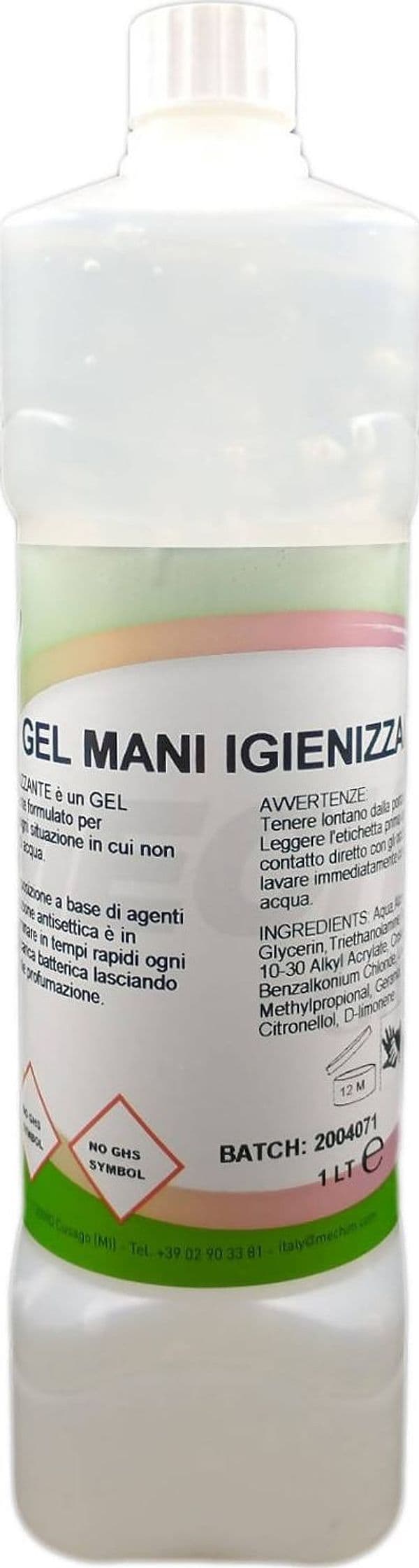 Gel Igienizzante Disinfettante Mani Liquido 1/5L Etanolo 65% Elimina Tutti i tipi di Batteri Mechim in Disinfettanti per le mani Dresswork - Como, commercioVirtuoso.it