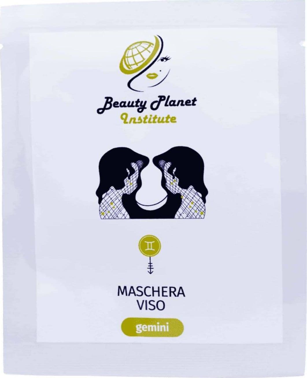 Gemini Maschera Viso 25 Ml Foglio in Viscosa Maschera Trattamento Viso Beauty Planet Institute Maschera Pronta All'uso in Maschere Beauty Planet Institute - Castel San Pietro Terme, commercioVirtuoso.it