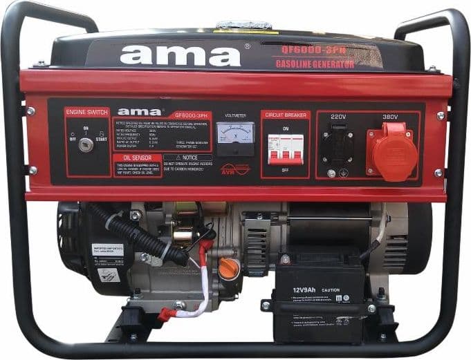Generatore a benzina Ama trifase con AVR da 389cc 5,5kW in Generatori GardenStore - Novellara, commercioVirtuoso.it
