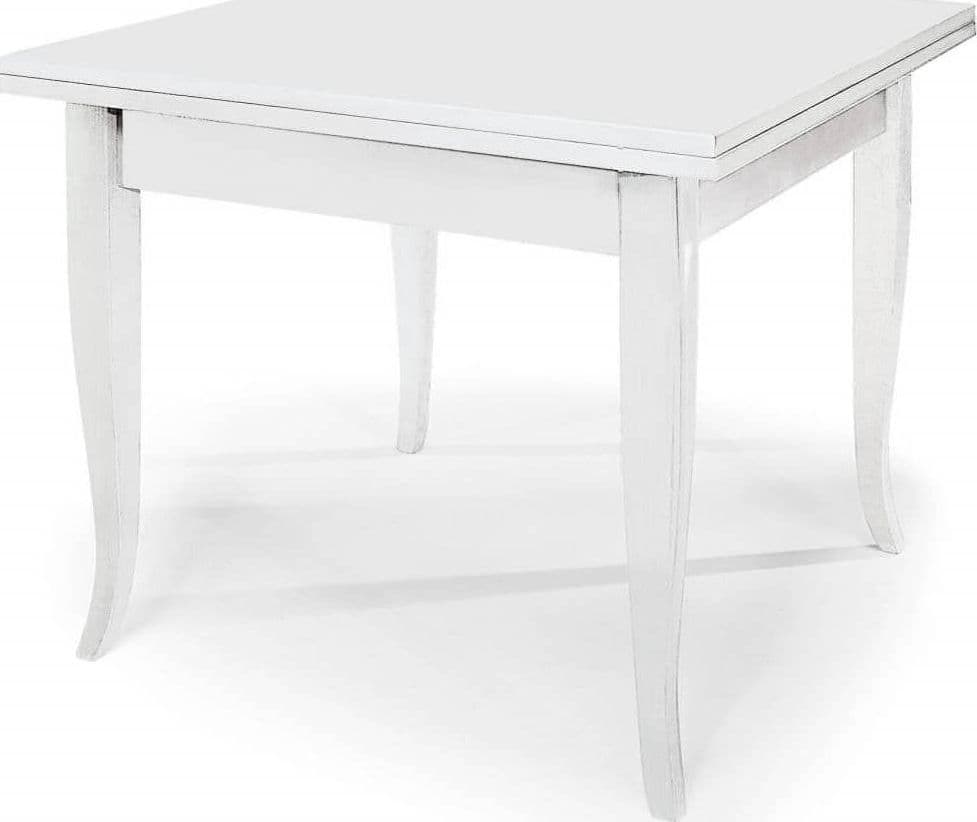 GEOFFREY---tavolo-da-pranzo-allungabile-a-libro-in-legno-massello-co-80x80/160-Bianco-Milani-Home