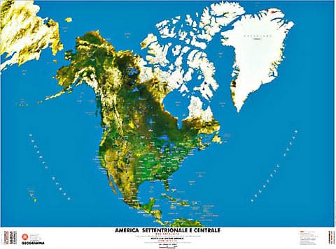 GEOGRAMMA---MAPPA-AMERICA-SETTENTRIONALE-E-CENTRALE-CARTA-SATELLITARE-70X100-CM-scala-1:22.000.000