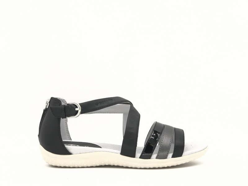 GEOX Sandali donna D SANDAL VEGA B black in Sandali moda Calzature Durello - Agna, commercioVirtuoso.it