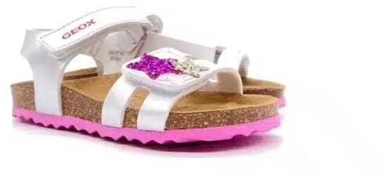 GEOX Sandalo bambina S.Chalki G Argento/ Fuxia in Sandali Calzature Durello - Agna, commercioVirtuoso.it