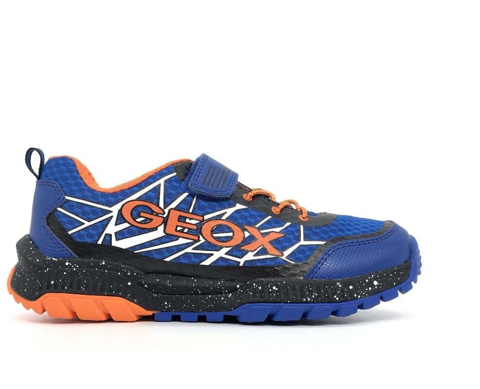 GEOX Sneaker bambino J Tuono B Royal/ Arancione in Sneaker casual Calzature Durello - Agna, commercioVirtuoso.it