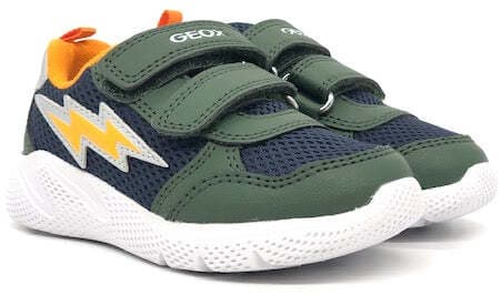 GEOX Sneaker Bambino Sprintye Green/ Orange in Sneaker casual Calzature Durello - Agna, commercioVirtuoso.it