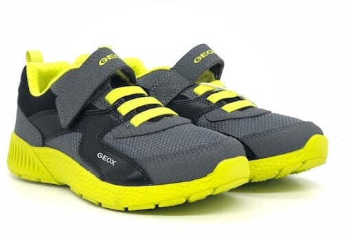 GEOX Sneaker bambino Sveth Grigio/ Lime in Sneaker casual Calzature Durello - Agna, commercioVirtuoso.it