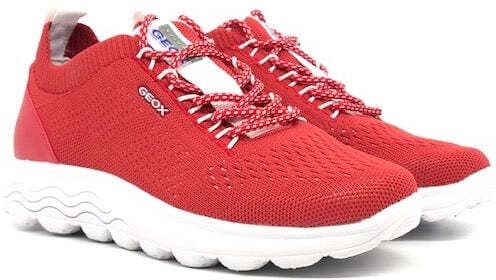 GEOX Sneaker donna D SPHERICA A red in Sneaker casual Calzature Durello - Agna, commercioVirtuoso.it