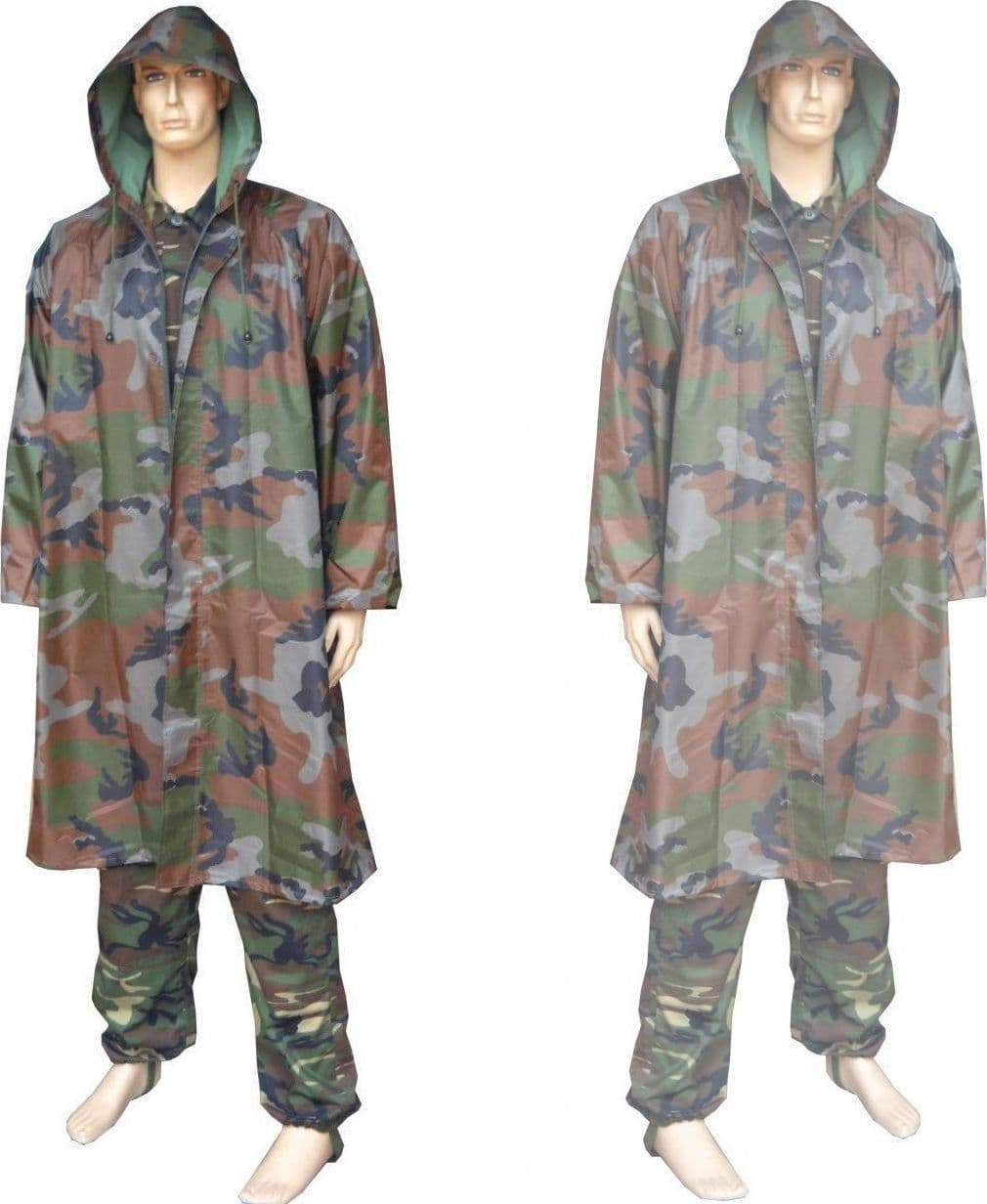 Giacca Mantella Impermeabile Mimetica Militare Pvc Antipioggia Con Cappuccio Abbigliamento e Accessori > Accessori Abbigliamento > Impermeabili Trade Shop italia - Napoli, Commerciovirtuoso.it