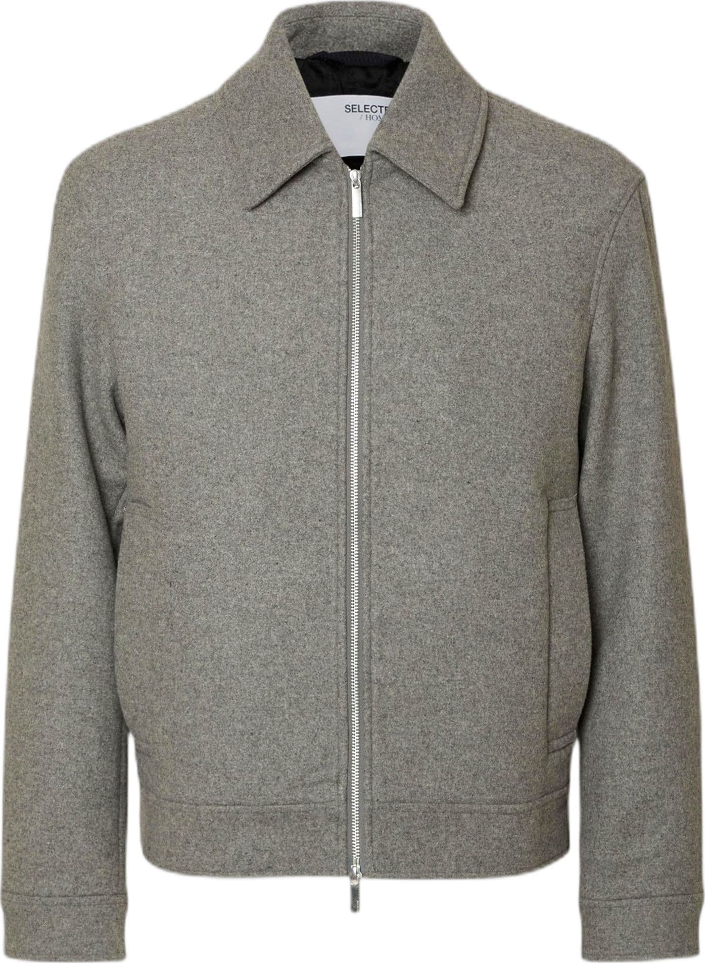 SELECTED HOMME giacca selected homme philip wool blend jacket - grey da uomo in Giacche Drestige - Casamassima, commercioVirtuoso.it