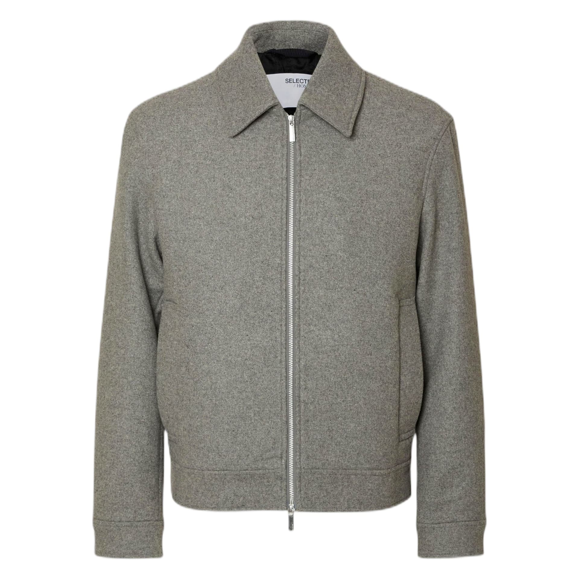 SELECTED HOMME giacca selected homme philip wool blend jacket - grey da uomo in Giacche Drestige - Casamassima, commercioVirtuoso.it