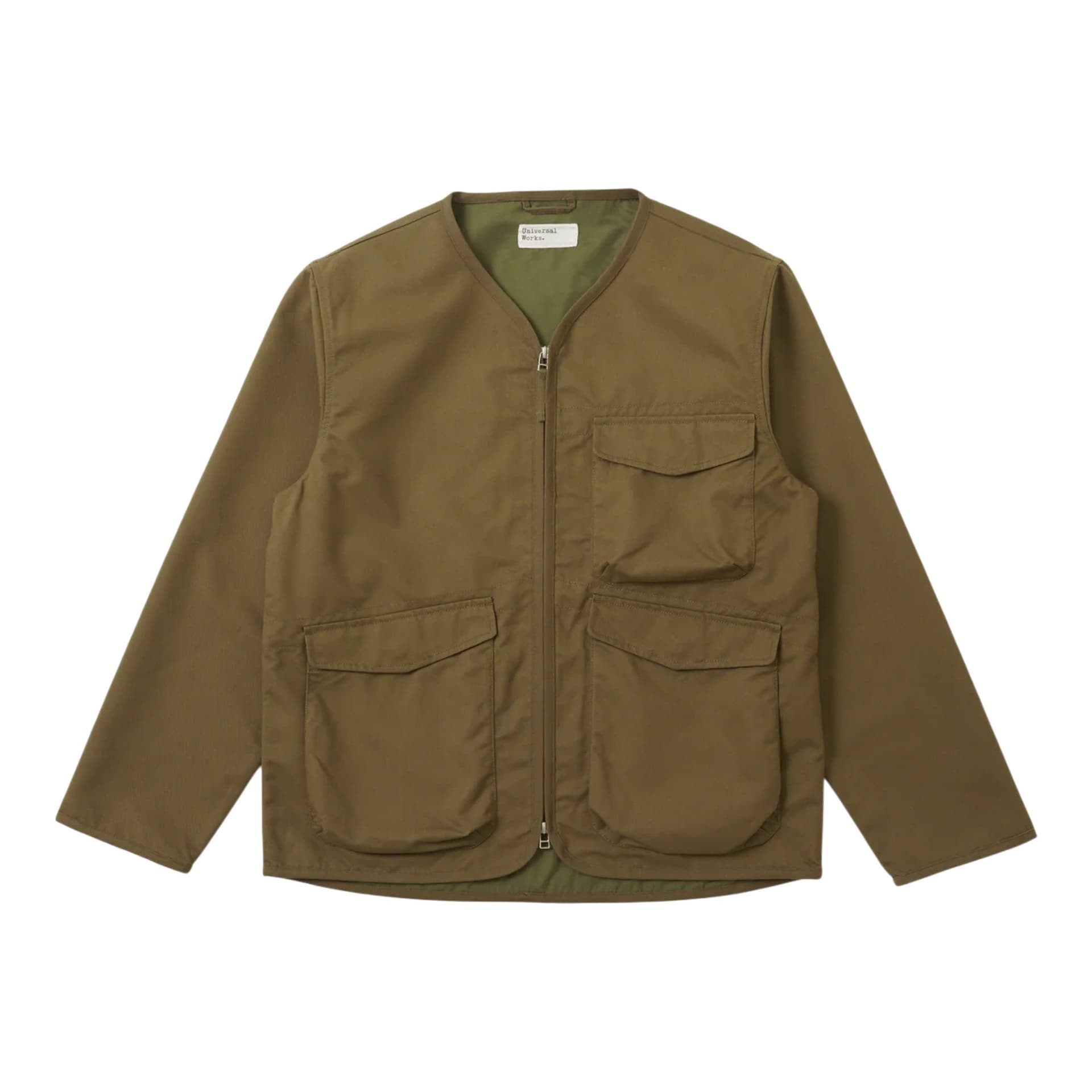 UNIVERSAL WORKS giacca universal works parachute liner jacket brushed polytech - khaki da uomo in Giacche Drestige - Casamassima, commercioVirtuoso.it