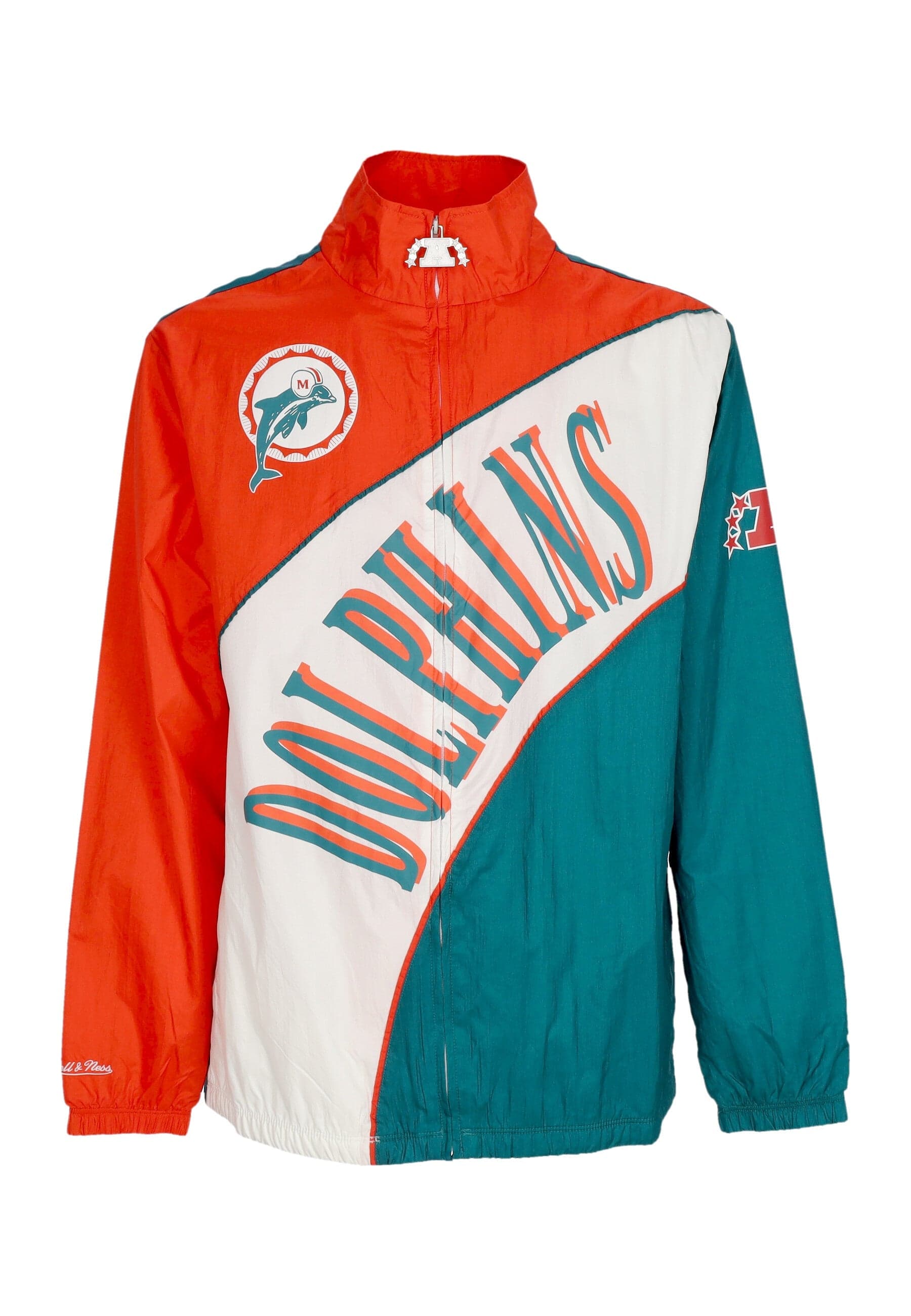 MITCHELL & NESS Giacca a Vento Uomo Nfl Arched Retro Lined Windbreaker Miadol Multi/white da uomo in Giacche Drestige - Casamassima, commercioVirtuoso.it