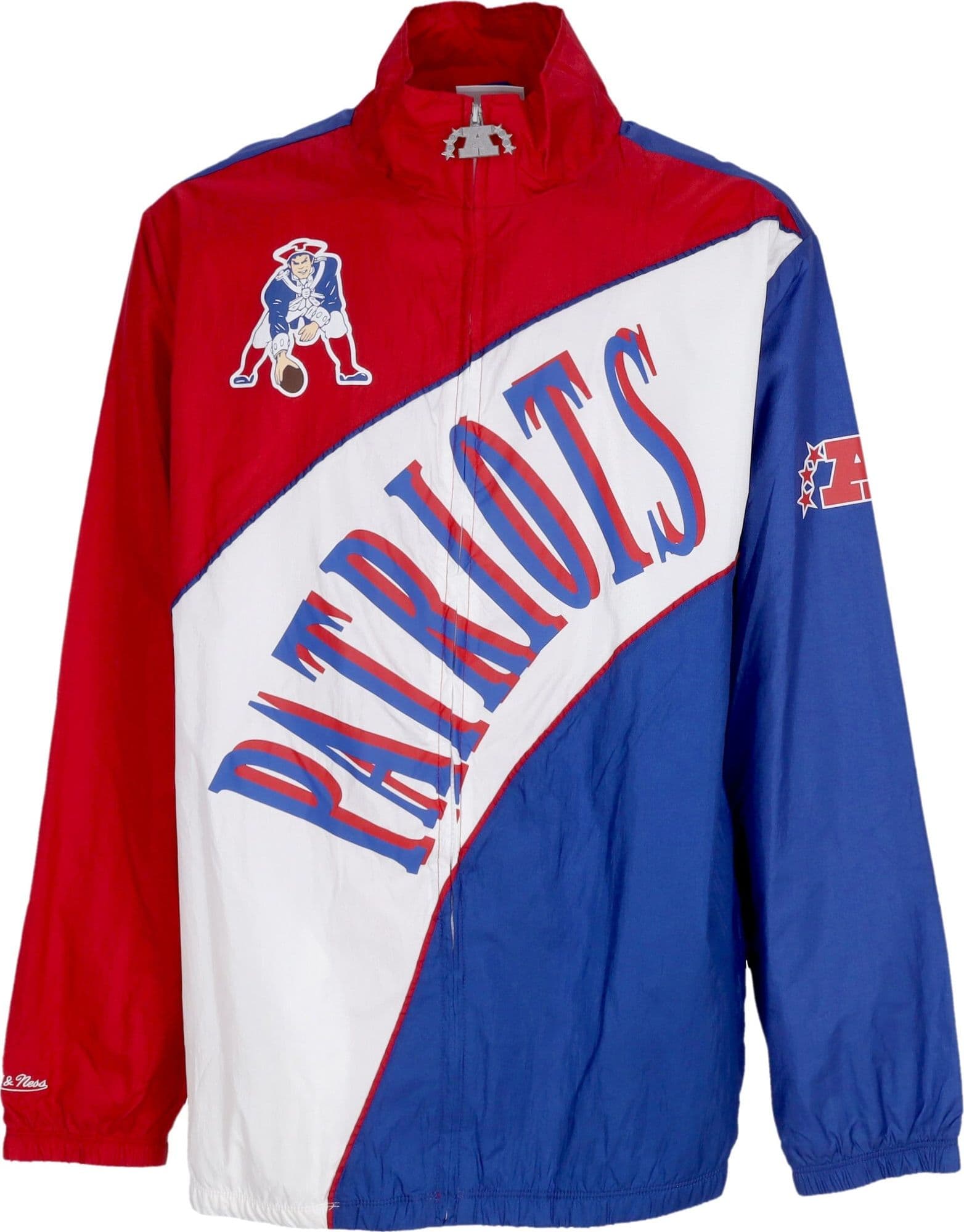 MITCHELL & NESS Giacca a Vento Uomo Nfl Arched Retro Lined Windbreaker Neepat Multi/white da uomo in Giacche Drestige - Casamassima, commercioVirtuoso.it
