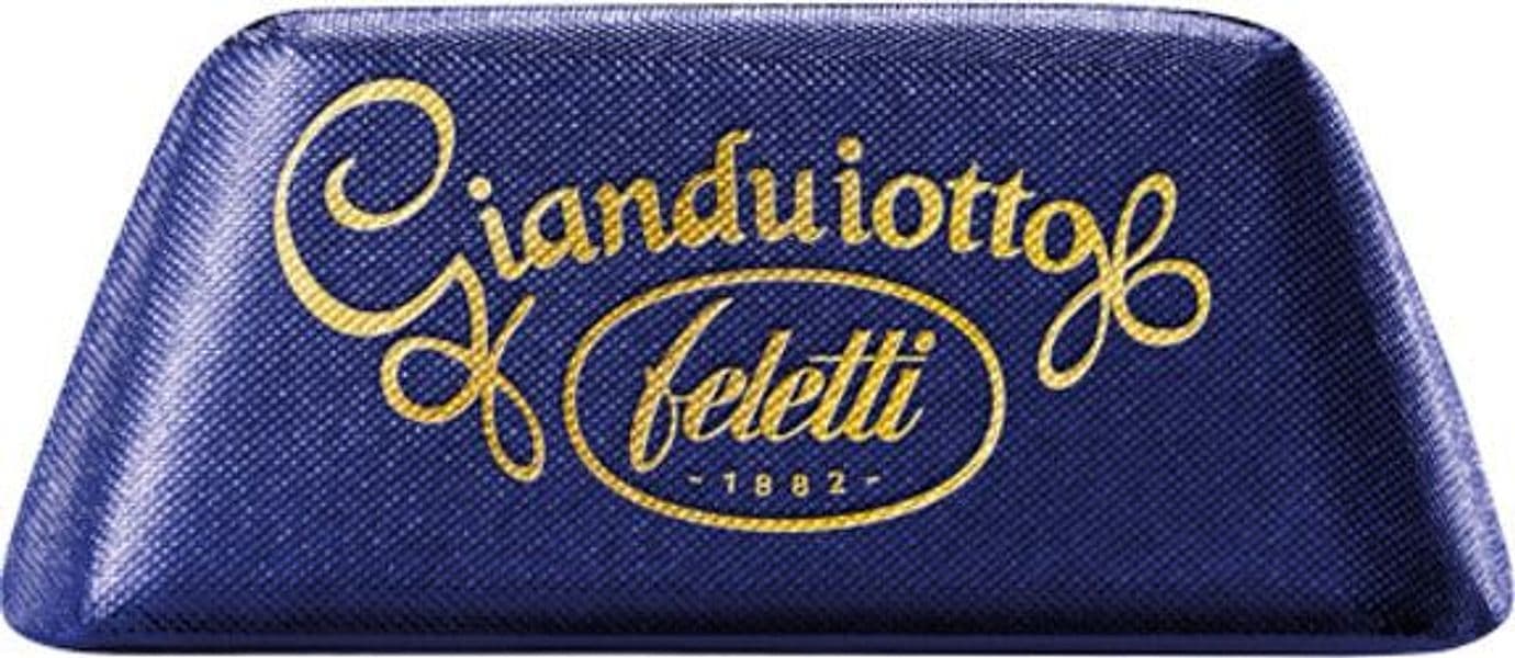 gianduiotti feletti classico d 10g le nocciole sono circa un terzo degli ingredienti dal piemonte ( castellone)