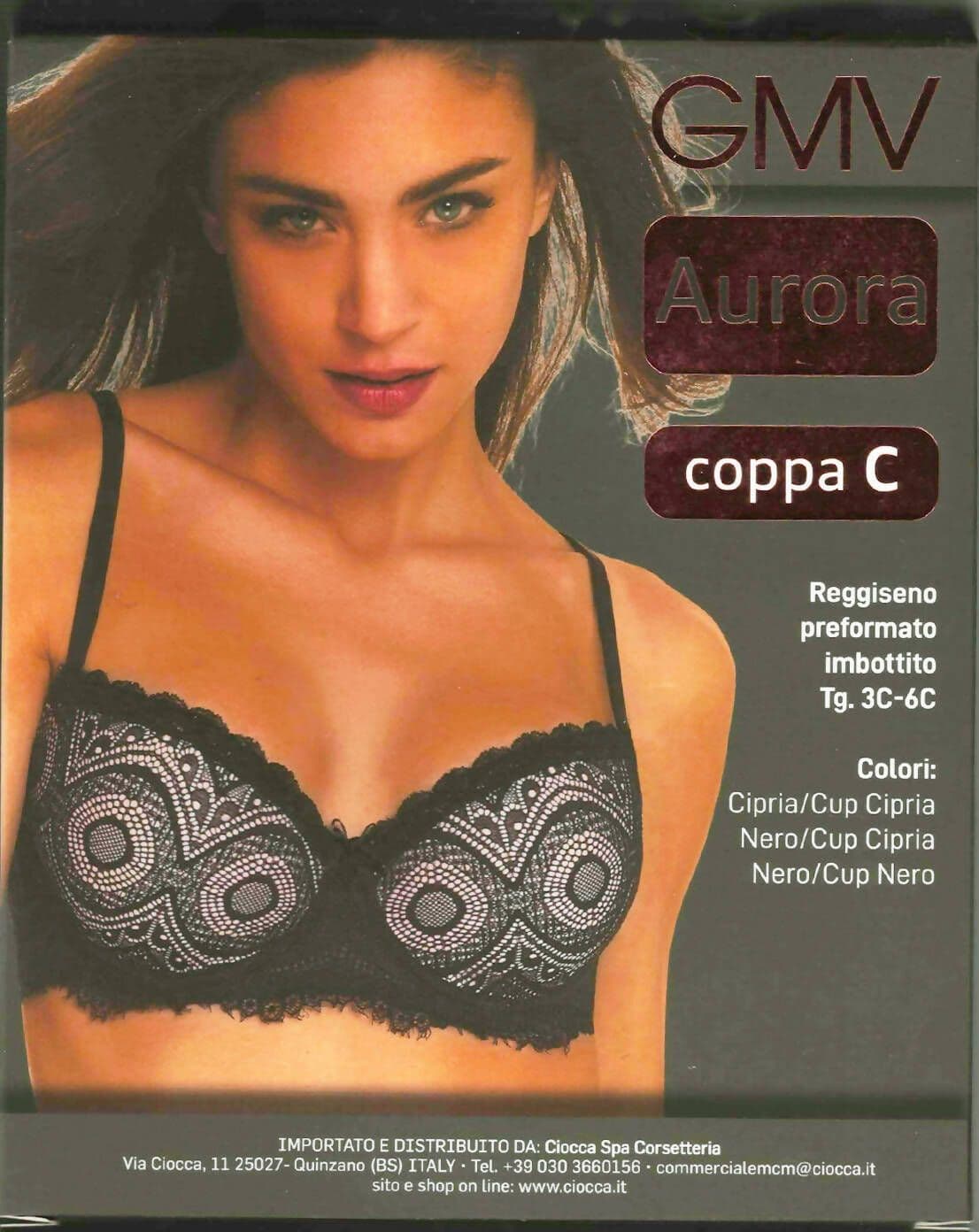 Gianmarco Venturi Reggiseno Aurora Gmv Coppa C Nero Effetto Pizzo Nero Art. G8489a Moda/Donna/Abbigliamento/Abbigliamento da notte lingerie e intimo/Lingerie & Intimo/Reggiseni/Reggiseni basic L’Orchidea - Siderno, Commerciovirtuoso.it