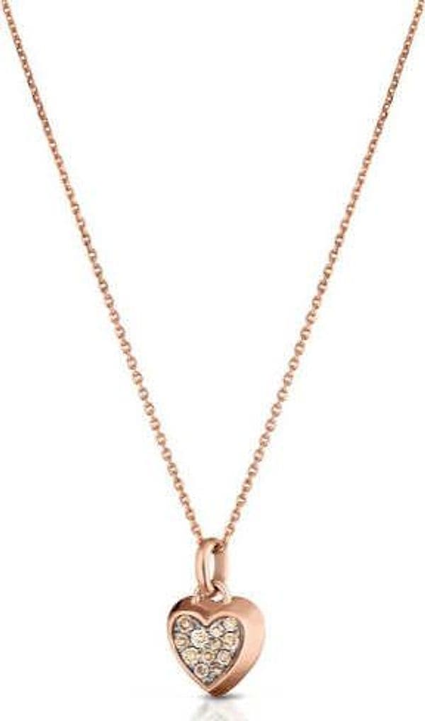 Giannotti---COLLANA-CON-CUORE-IN-ORO-ROSA-E-DIAMANTI-BROWN
