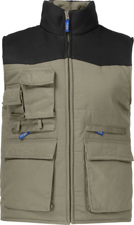 Gilet Da Lavoro Multitasche Imbottito Projob® Giacca Con Tasche E Cerniere Tecnica per Meccanico Magazzino Cantiere Pescatore Faidate Gommista in Abbigliamento tecnico e protettivo Dresswork - Como, commercioVirtuoso.it