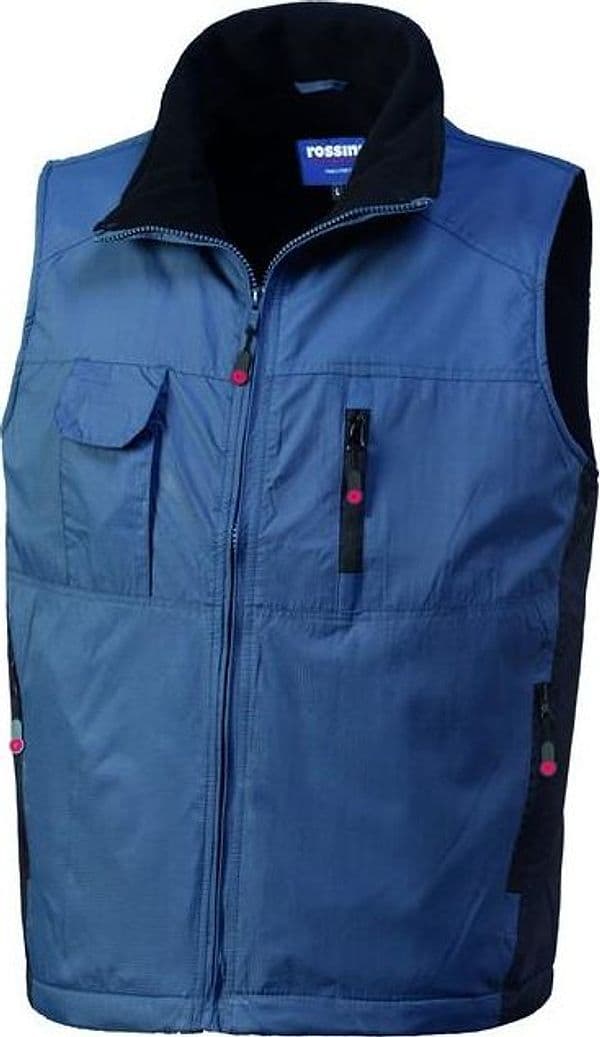Gilet Perlis Blu Smanicato Leggero Foderato in Pile in Gilet antinfortunistici Dresswork - Como, commercioVirtuoso.it
