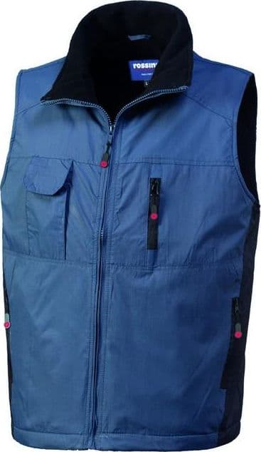 Gilet Perlis Blu Smanicato Leggero Foderato in Pile in Gilet antinfortunistici Dresswork - Como, commercioVirtuoso.it