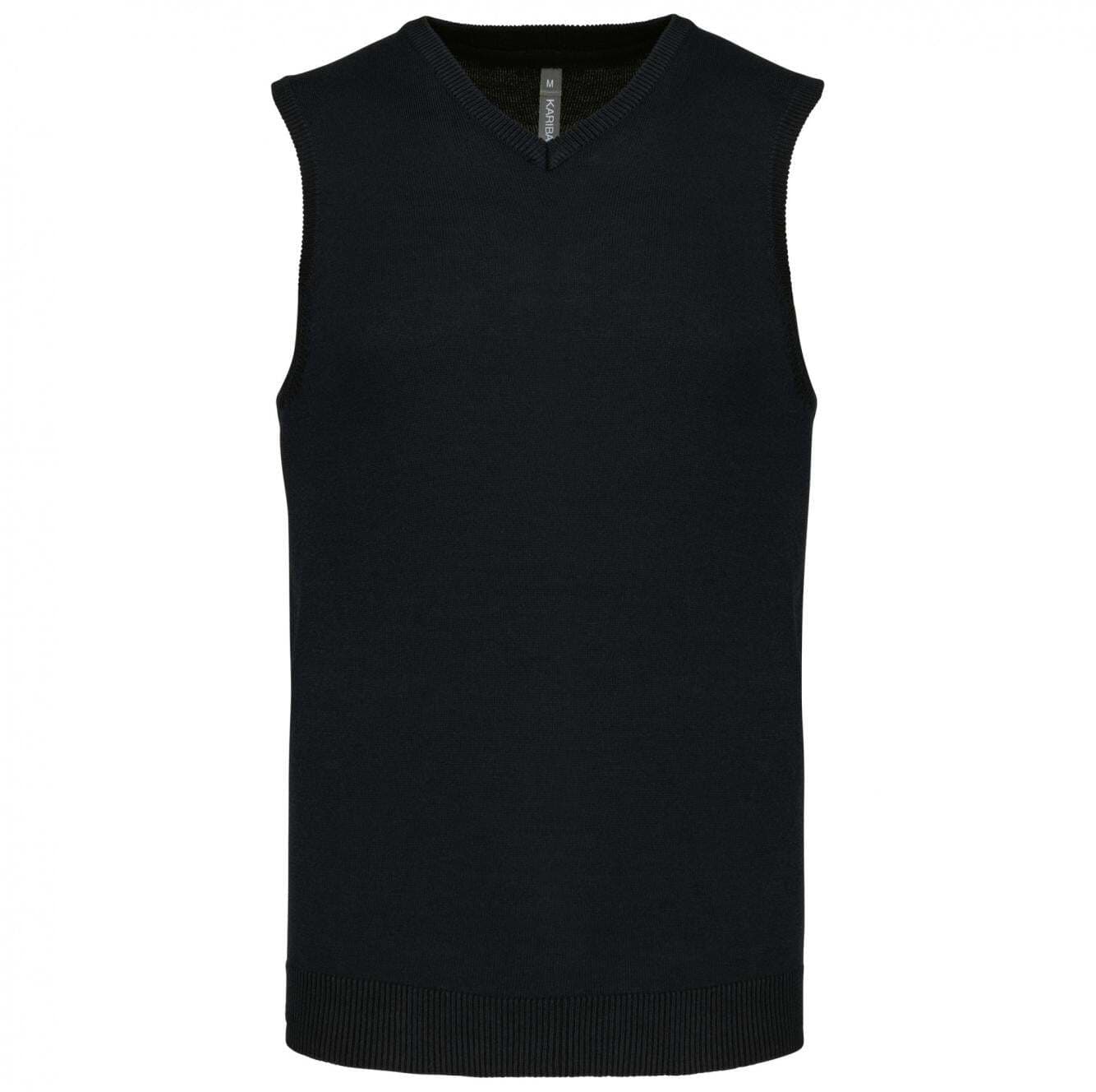 Gilet Scollo a V Nero Maglione Smanicato Misto Cotone in Gilet Dresswork - Como, commercioVirtuoso.it