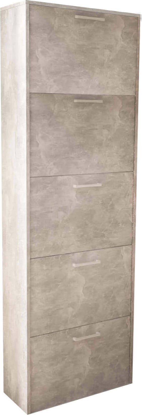 GINKO---scarpiera-5-ante-a-ribalta-Cemento-Chiaro-Milani-Home