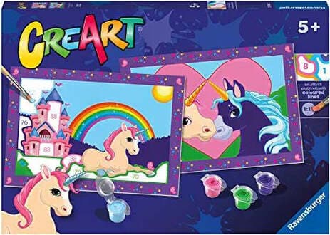 Gioco-creativo-Ravensburger-23558-CREART-JUNIOR-2-Tavole-Unicorni