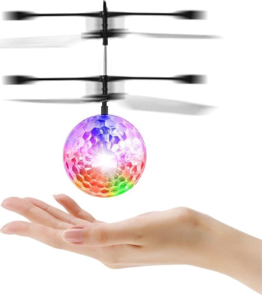 Gioco-Palla-Sfera-Volante-Giocattolo-Mini-Elicottero-Aircraft-Luminoso-Flying